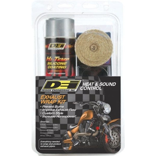 PartzBiz HD: 4418745-DEI Exhaust Wrap Kit 2x15 Tan Wrap with Aluminum HT Silicone Coating 901331