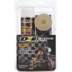 PartzBiz HD DS18611556 - DEI Exhaust Wrap Kit 2x15 Tan Wrap with White HT Silicone Coating 901332