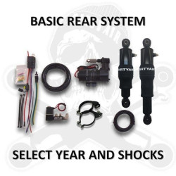 PartzBiz HD DA-HTR01-14 - Dirty Air Rear Basic Bagger Air Ride ชุดโช๊คหลังช่วงล่าง Harley FLH 00-20