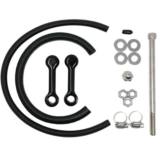 PartzBiz HD: 4418680-DK Custom Black 3" Billet Tank Lift Kit DK-DYN-TLK-3-DC Harley Dyna FXD 10-17 PartzBiz HD: 4418680-DK Custom Black 3" Billet Tank Lift Kit DK-DYN-TLK-3-DC Harley Dyna FXD 10-17