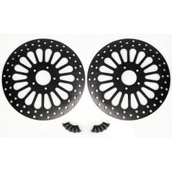 PartzBiz HD M-RT-2100Z x 2 \ EP-BLK-ROTOR-FT x2 a - DNA Black Super Spoke Dual Front 11.5 ดิสก์โรเตอร์ Harley Touring FLH/T PartzBiz HD M-RT-2100Z x 2 \ EP-BLK-ROTOR-FT x2 a - DNA Black Super Spoke Dual Front 11.5 ดิสก์โรเตอร์ Harley Touring FLH/T