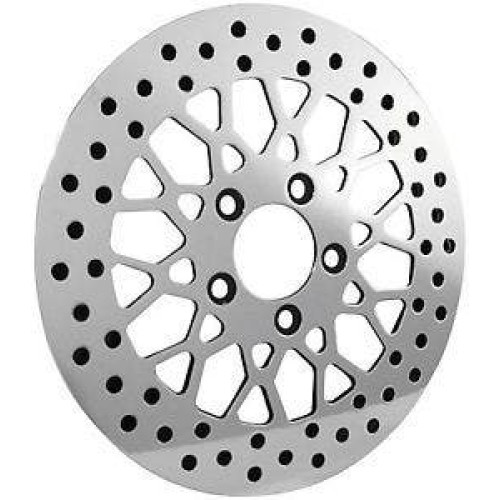 PartzBiz HD: 4418513-DNA High Polished Mesh Front 11.5 Disc Rotor Harley Dyna Sportster Softail FLH | M-RT-2162 PartzBiz HD: 4418513-DNA High Polished Mesh Front 11.5 Disc Rotor Harley Dyna Sportster Softail FLH | M-RT-2162