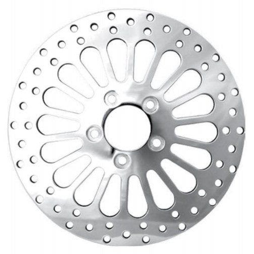 PartzBiz HD: 4418488-DNA Polished Super Spoke Single Front 11.5 ดิสก์โรเตอร์ Harley Softail XL Dyna