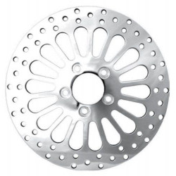 PartzBiz HD M-RT-2102 - DNA Polished Super Spoke ด้านหลังเดี่ยว 11.5 ดิสก์โรเตอร์ 00-15 Harley Softail XL Dyna