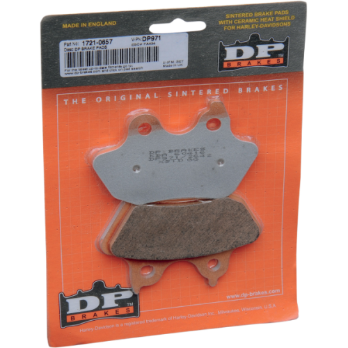 PartzBiz HD: 4418424-DP Brakes Rear Sintered Metal Brake Pads DP971 Harley Softail 06-07 PartzBiz HD: 4418424-DP Brakes Rear Sintered Metal Brake Pads DP971 Harley Softail 06-07