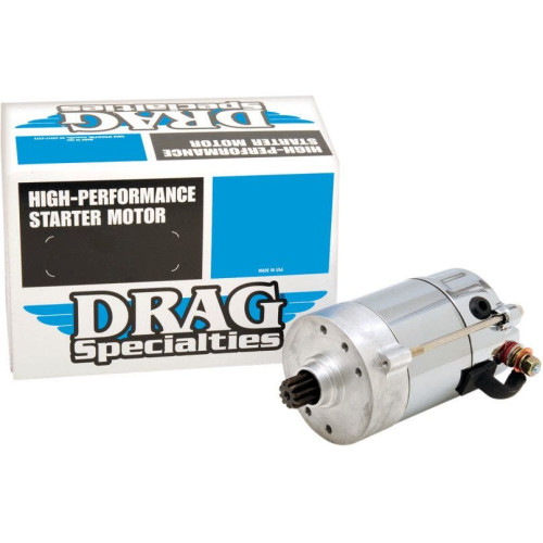 PartzBiz HD: 4418371-Drag 1.4kw Chrome High Performance Prestolite Starter Harley Pre-89 Big Twin | 80-1008 Repl OEM 31463-88T