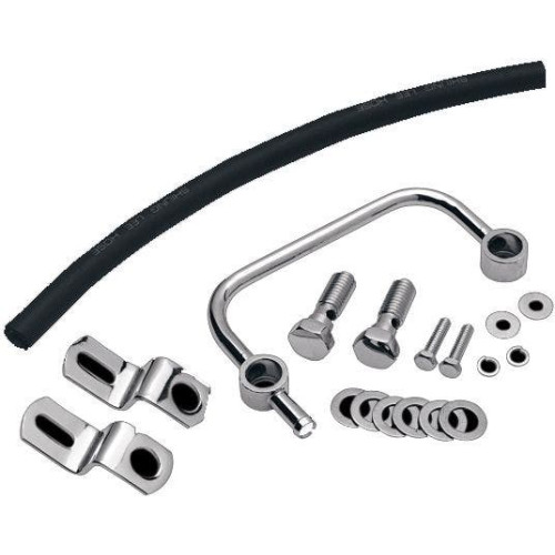 PartzBiz HD: 4418321-Drag 2110-0316 Chrome Crankcase Breather Bracket Kit 91-18 Harley XL Sportster 2110-0316 21100316
