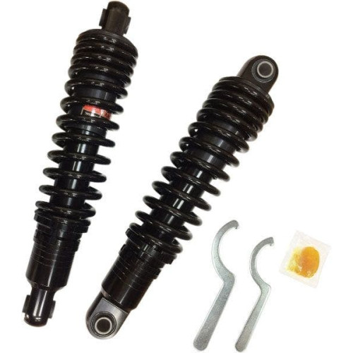 PartzBiz HD: 4418306-Drag Black 13" Premium Ride-Height Adjustable Shocks Heavy Duty Harley XL 04-19 PartzBiz HD: 4418306-Drag Black 13" Premium Ride-Height Adjustable Shocks Heavy Duty Harley XL 04-19