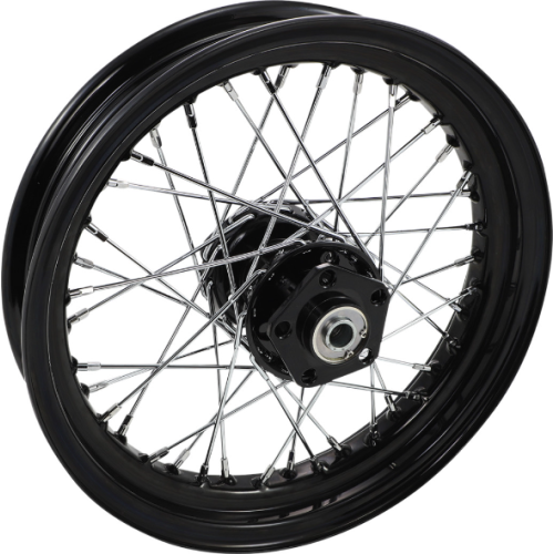 PartzBiz HD: 4418311-Drag Black 16 x 3 40 Spoke Front Wheel Dual Disc No ABS Harley Touring 73-84