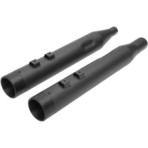 PartzBiz HD: 4418276-Drag Black 4" w/ Black Billet Tip Slip On Mufflers Harley FLH/T Milwaukee 8 PartzBiz HD: 4418276-Drag Black 4" w/ Black Billet Tip Slip On Mufflers Harley FLH/T Milwaukee 8