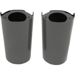 PartzBiz HD DS04110119 - Drag Specialties Black Smooth Plus +2 Fork Boots Upper Slider Covers 14-17 | 0411-0119 PartzBiz HD DS04110119 - Drag Specialties Black Smooth Plus +2 Fork Boots Upper Slider Covers 14-17 | 0411-0119