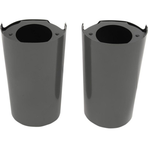 PartzBiz HD: 4418280-Drag Specialties Black Smooth Plus +2 Fork Boots Upper Slider Covers 14-17 | 0411-0119 PartzBiz HD: 4418280-Drag Specialties Black Smooth Plus +2 Fork Boots Upper Slider Covers 14-17 | 0411-0119