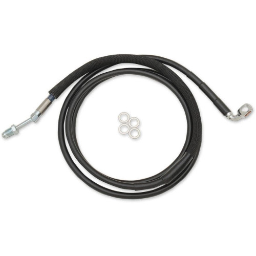 PartzBiz HD: 4418291-Drag Black Braided Extended Plus + 2 Hydraulic Clutch Line Cable FLTRX 17-18 | 0661-0024 PartzBiz HD: 4418291-Drag Black Braided Extended Plus + 2 Hydraulic Clutch Line Cable FLTRX 17-18 | 0661-0024