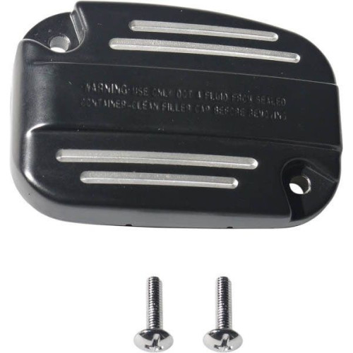 PartzBiz HD: 4418233-ฝาครอบแม่ปั๊มเบรกหน้าสีดำลากพร้อมปะเก็น Harley Touring FL 14-16