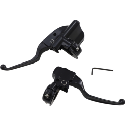 PartzBiz HD DS06102200 - Drag Black Matte Black Brake Clutch Lever Assembly Harley M8 Softail 18-Up