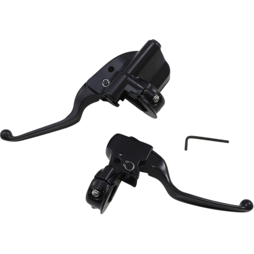 PartzBiz HD: 4418247-Drag Black Matte Black Brake Clutch Lever Assembly Harley M8 Softail 18-Up PartzBiz HD: 4418247-Drag Black Matte Black Brake Clutch Lever Assembly Harley M8 Softail 18-Up