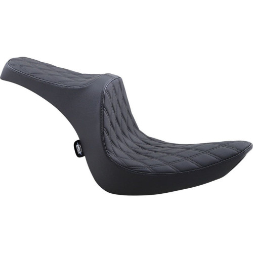 PartzBiz HD: 4418217-Drag Black Predator III 2-Up Double Diamond Vinyl Seat Harley Softail 06-17 PartzBiz HD: 4418217-Drag Black Predator III 2-Up Double Diamond Vinyl Seat Harley Softail 06-17