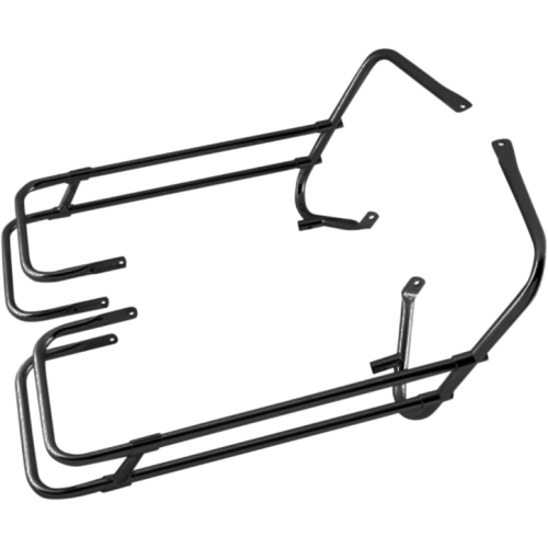 PartzBiz HD: 4418228-Drag Black Saddlebags Guards Support Kit OE Repl 9121697 Harley Touring 97-08 PartzBiz HD: 4418228-Drag Black Saddlebags Guards Support Kit OE Repl 9121697 Harley Touring 97-08