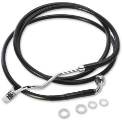 PartzBiz HD DS17414504 - Drag Stainless Black Vinyl Stock Length Front Brake Line Overall 64ÔøΩ" | 1741-4504
