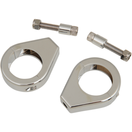 PartzBiz HD: 4418152-ลาก Chrome 39 มม. Smooth Fork Turn Signal Clamp Mounts Harley และเมตริกแบบกำหนดเอง PartzBiz HD: 4418152-ลาก Chrome 39 มม. Smooth Fork Turn Signal Clamp Mounts Harley และเมตริกแบบกำหนดเอง