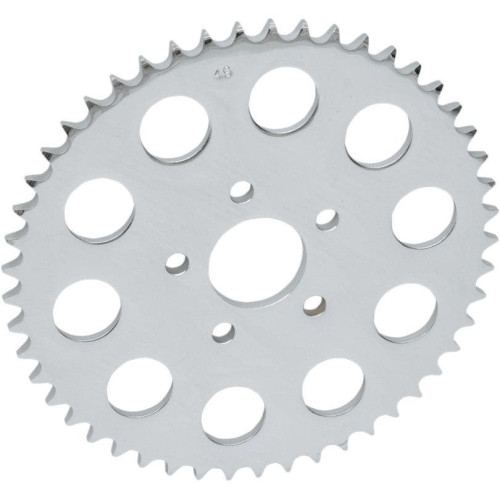PartzBiz HD: 4418164-Drag Chrome 48 th Tooth Flat Rear Wheel Sprocket w/ 530 Chain 86-99 Harley | DS-325354 PartzBiz HD: 4418164-Drag Chrome 48 th Tooth Flat Rear Wheel Sprocket w/ 530 Chain 86-99 Harley | DS-325354