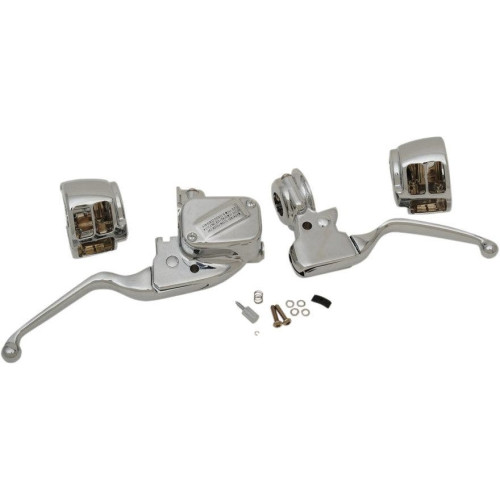 PartzBiz HD: 4418111-Drag Specialties H07-0795 Chrome Handlebar Control Kit w/ Mechanical Clutch 15-17 Harley FXSB FLS FLST 2018 Softail 0610-1679 06101679 PartzBiz HD: 4418111-Drag Specialties H07-0795 Chrome Handlebar Control Kit w/ Mechanical Clutch 15-17 Harley FXSB FLS FLST 2018 Softail 0610-1679 06101679