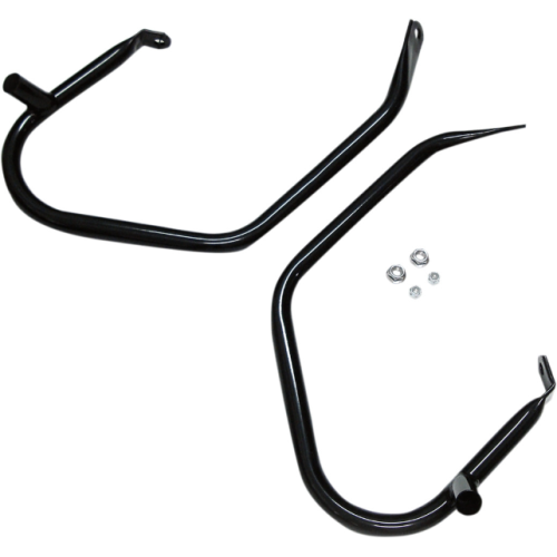 PartzBiz HD: 4418099-Drag Black Saddlebags Guards Support Kit Harley Touring FLH/T 97-08 PartzBiz HD: 4418099-Drag Black Saddlebags Guards Support Kit Harley Touring FLH/T 97-08