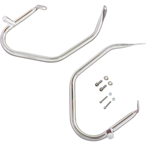 PartzBiz HD: 4418102-Drag Chrome Saddlebags Guards Support Kit OE Repl 4917909 Harley Touring 09-13