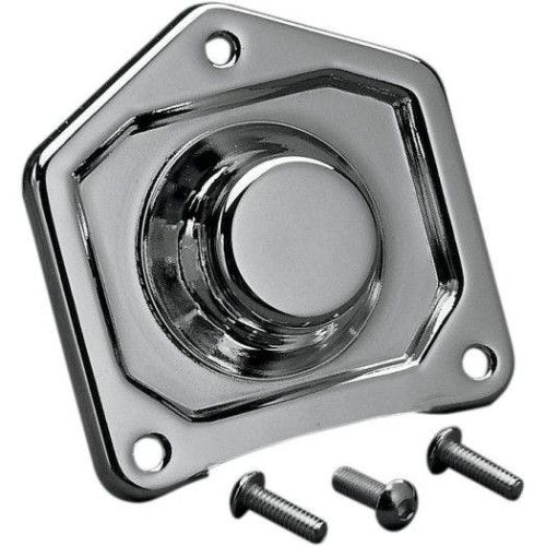 PartzBiz HD: 4418045-Drag Chrome Starter Solenoid End Cover for Harley Big Twin & XL 91-16 DS-373598