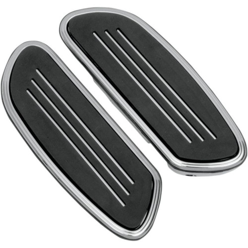 PartzBiz HD: 4418051-Drag Chrome Sweeper Swept Style Passenger Floorboards Harley FLT/H FL Softail - 1621-0349 PartzBiz HD: 4418051-Drag Chrome Sweeper Swept Style Passenger Floorboards Harley FLT/H FL Softail - 1621-0349