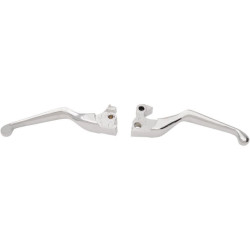 PartzBiz HD DS06100794 - Drag Chrome Wide Blade Clutch Hand Brake Levers Sportster XL 14-17 | 0610-0794