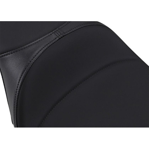 PartzBiz HD: 4418004-Drag Extended Reach 2-Up Predator Seat Mild Stitched Harley Touring 08-Up