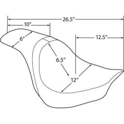 PartzBiz HD DS08021270 - Drag EZ-On Mount Smooth Black Vinyl 2-Up Seat Harley Breakout FXBR 18-20 0802-1270 08021270 Harley Breakout FXBR Harley Davidson Softail Fat Bob breakout FXBR PartzBiz HD DS08021270 - Drag EZ-On Mount Smooth Black Vinyl 2-Up Seat Harley Breakout FXBR 18-20 0802-1270 08021270 Harley Breakout FXBR Harley Davidson Softail Fat Bob breakout FXBR
