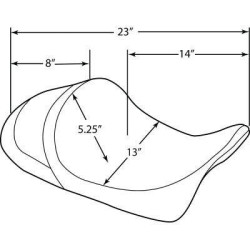 PartzBiz HD DS08011253 - Drag EZ-On Predator Forward Low Solo Seat Solar Reflective Diamond FLH/T 08-Up 0801-1253 08011253 Harley-Davidson Electra Glide Road Glide Road King Street Glide Tri Glide FLHT FLHR FLTR FLHX PartzBiz HD DS08011253 - Drag EZ-On Predator Forward Low Solo Seat Solar Reflective Diamond FLH/T 08-Up 0801-1253 08011253 Harley-Davidson Electra Glide Road Glide Road King Street Glide Tri Glide FLHT FLHR FLTR FLHX