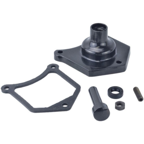 PartzBiz HD: 4417947-Drag Specialties Black Aluminum Solenoid Cover Starter Button 91-17 Harley PartzBiz HD: 4417947-Drag Specialties Black Aluminum Solenoid Cover Starter Button 91-17 Harley