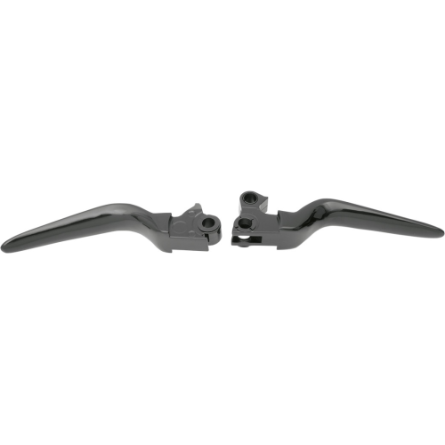 PartzBiz HD: 4417957-Drag Gloss Black Wide Blade Hand Lever Set สำหรับ Harley 96-17 Big Twin 96-03 XL | 0610-0211