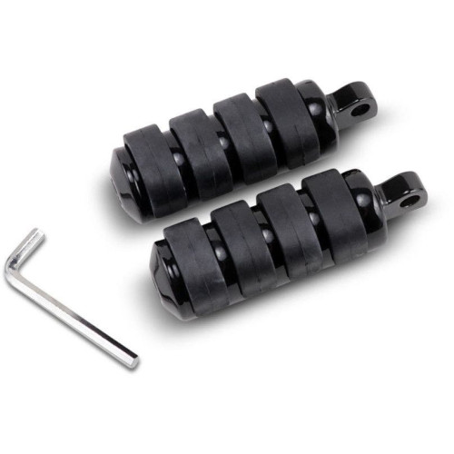PartzBiz HD: 4417933-Drag Large Black Rubber Soft-Ride Male Mount Motorcycle Foot Pegs Pair PartzBiz HD: 4417933-Drag Large Black Rubber Soft-Ride Male Mount Motorcycle Foot Pegs Pair
