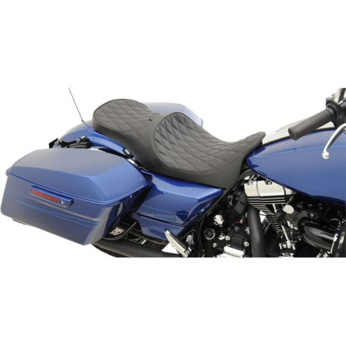 PartzBiz HD: 4417896-Drag Low Profile Double Diamond Touring Seat Driver Backrest Provision Harley FL | 0801-1008 PartzBiz HD: 4417896-Drag Low Profile Double Diamond Touring Seat Driver Backrest Provision Harley FL | 0801-1008