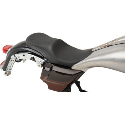 PartzBiz HD DS08011075 - Drag Mild Stitch Low Profile Tour Seat for Yaffe Razorback Gas Tank 08-23 FLH/T | 0801-1075 PartzBiz HD DS08011075 - Drag Mild Stitch Low Profile Tour Seat for Yaffe Razorback Gas Tank 08-23 FLH/T | 0801-1075