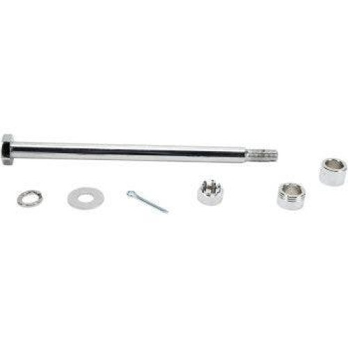 PartzBiz HD: 4417884-Drag OE 41563-77A Chrome Rear Axle Hardware Kit Harley Custom 79-99 XL Models