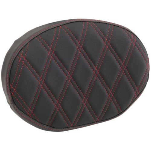 PartzBiz HD: 4417893-Drag Oval Sissy Bar Pad Red Double Diamond Vinyl Harley & Custom 0822-0448 PartzBiz HD: 4417893-Drag Oval Sissy Bar Pad Red Double Diamond Vinyl Harley & Custom 0822-0448