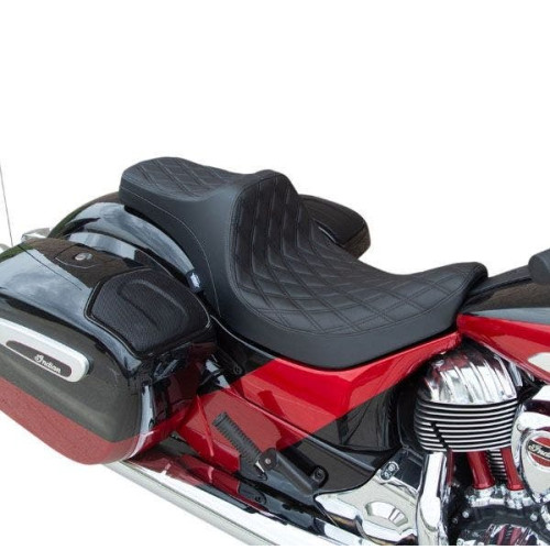 PartzBiz HD: 4417870-Drag Predator III 2-Up Seat Double Diamond Black Stitch Indian Touring 14-Up PartzBiz HD: 4417870-Drag Predator III 2-Up Seat Double Diamond Black Stitch Indian Touring 14-Up