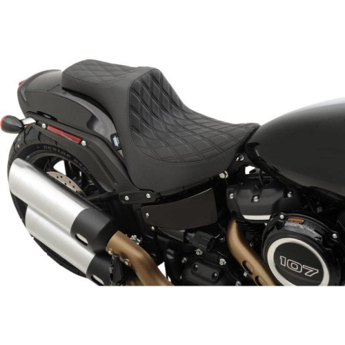 PartzBiz HD: 4417873-Drag Specialties Predator III Double Diamond Black Thread Stitch 2-Up Two-Up Motorcycle Seat 18-23 Harley Davidson Softail Fat Bob FXFB 0802-1072 08021072 PartzBiz HD: 4417873-Drag Specialties Predator III Double Diamond Black Thread Stitch 2-Up Two-Up Motorcycle Seat 18-23 Harley Davidson Softail Fat Bob FXFB 0802-1072 08021072