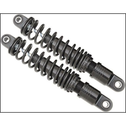 PartzBiz HD: 4417819-Drag Premium Ride-Height Black 11" Adjustable Rear Spring Shocks Dyna | 1310-1198 PartzBiz HD: 4417819-Drag Premium Ride-Height Black 11" Adjustable Rear Spring Shocks Dyna | 1310-1198