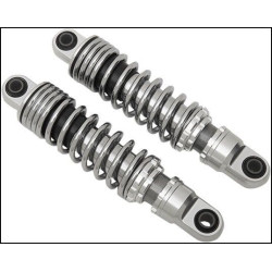 PartzBiz HD DS13101197 - Drag Premium Ride-Height Chrome 11" Adjustable Rear Spring Shocks Dyna | 1310-1197 PartzBiz HD DS13101197 - Drag Premium Ride-Height Chrome 11" Adjustable Rear Spring Shocks Dyna | 1310-1197