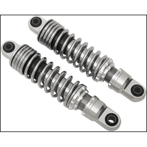 PartzBiz HD: 4417792-Drag Premium Ride-Height Chrome 13" Adjustable Rear Spring Shocks Dyna | 1310-1201 PartzBiz HD: 4417792-Drag Premium Ride-Height Chrome 13" Adjustable Rear Spring Shocks Dyna | 1310-1201