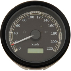 PartzBiz HD DS22100390 - Drag Programmable 3 3/8 Electronic KMH Speedometer Harley Sportster XL883 01-03 | 2210-0390 PartzBiz HD DS22100390 - Drag Programmable 3 3/8 Electronic KMH Speedometer Harley Sportster XL883 01-03 | 2210-0390