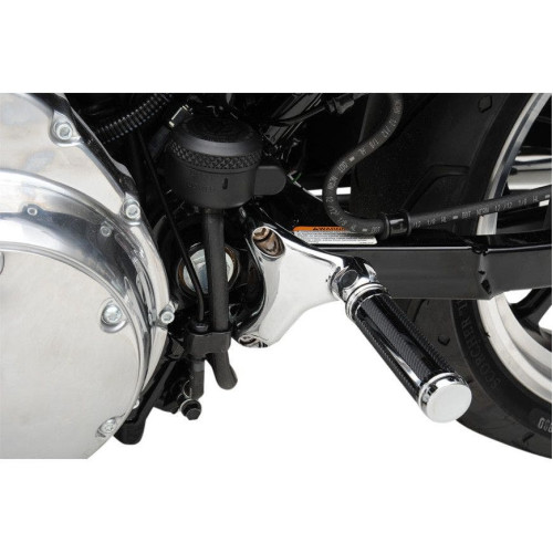 PartzBiz HD: 4417735-Drag Rear Passenger Footpeg Mounts Chrome Harley Sportster XL 04-13 Repl 49322-04