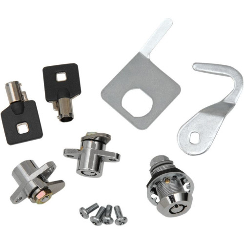 PartzBiz HD: 4417724-Drag Saddlebag & Tour-Pak Matching Lock / Key Kit for Harley Touring FLH/T 97-13 | 3501-0978