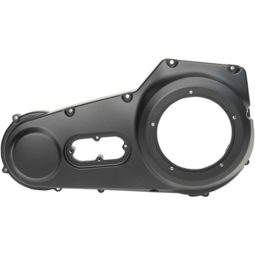 PartzBiz HD: 4417727-Drag Satin Black Outer Primary Cover Harley FXD FLS FXS Twin Cam 99-06 1107-0359 11070359 transmission replacement OE old school chopper 